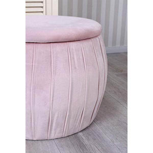 SAMT HOCKER MIT STAURAUM TRUHENBANK SITZHOCKER POUF VELOUR