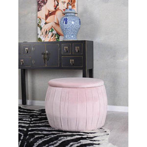 SAMT HOCKER MIT STAURAUM TRUHENBANK SITZHOCKER POUF VELOUR