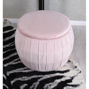 SAMT HOCKER MIT STAURAUM TRUHENBANK SITZHOCKER POUF VELOUR