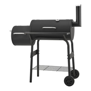 Smoker BBQ cart Fort Worth 115x110x64cm Black