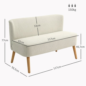Sofa 2-Sitzer mit weicher Polsterung und pflegeleichtem Bezug