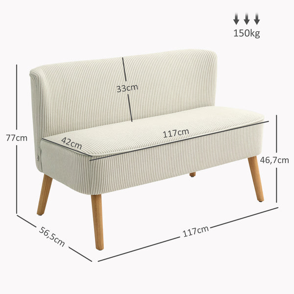 Sofa 2-Sitzer mit weicher Polsterung und pflegeleichtem Bezug