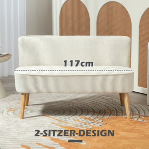 Sofa 2-Sitzer mit weicher Polsterung und pflegeleichtem Bezug