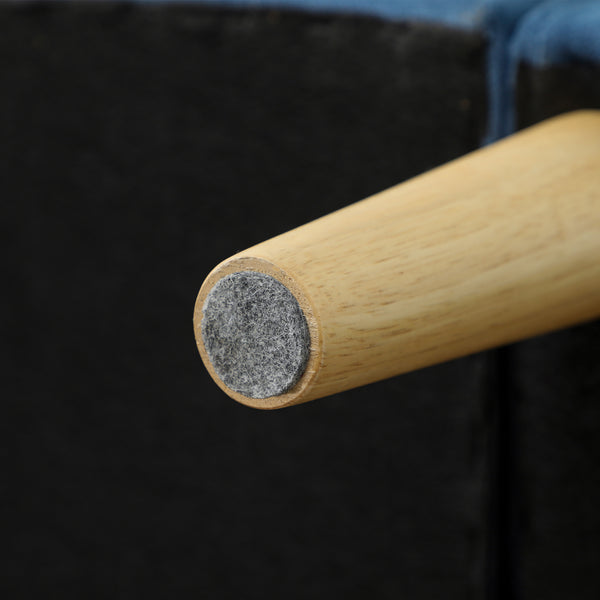 Sofa 2-Sitzer mit Stauraum und Kissen blau