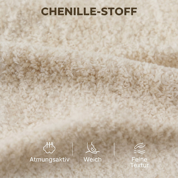 Sofa 3-Sitzer mit Kissen für Wohnzimmer Samt beige