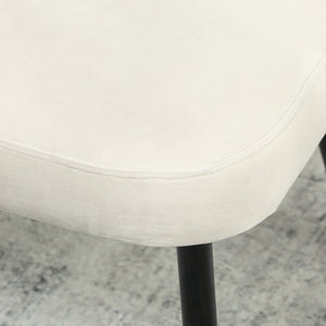 Sofa Couch 2-Sitzer modern für Wohnzimmer Samt beige