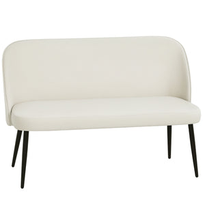Sofa Couch 2-Sitzer modern für Wohnzimmer Samt beige