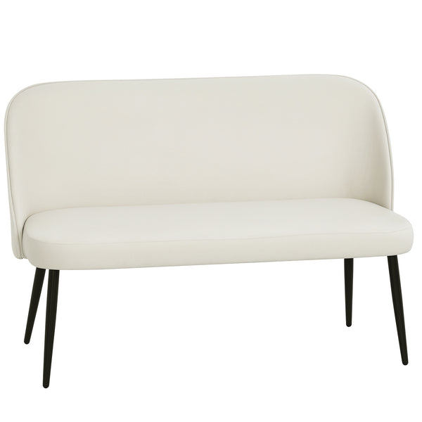 Sofa Couch 2-Sitzer modern für Wohnzimmer Samt beige