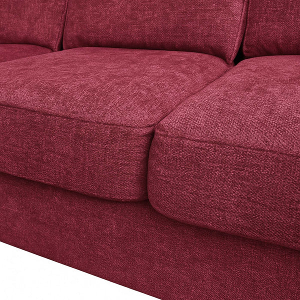 Sofa-Garnitur Ecksofa L-Form links/rechts 84x229x140cm bordeaux