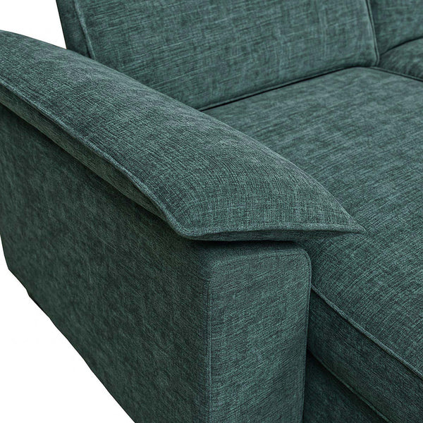 Sofa-Garnitur Ecksofa L-Form links/rechts 84x229x140cm grau-grün