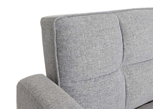 Sofa Schlafsofa Gästebett Klappsofa Nosagfederung 203cm Stoff hellgrau