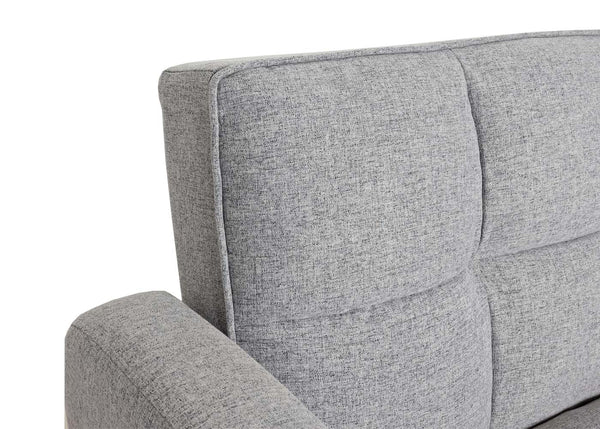 Sofa Schlafsofa Gästebett Klappsofa Nosagfederung 203cm Stoff hellgrau