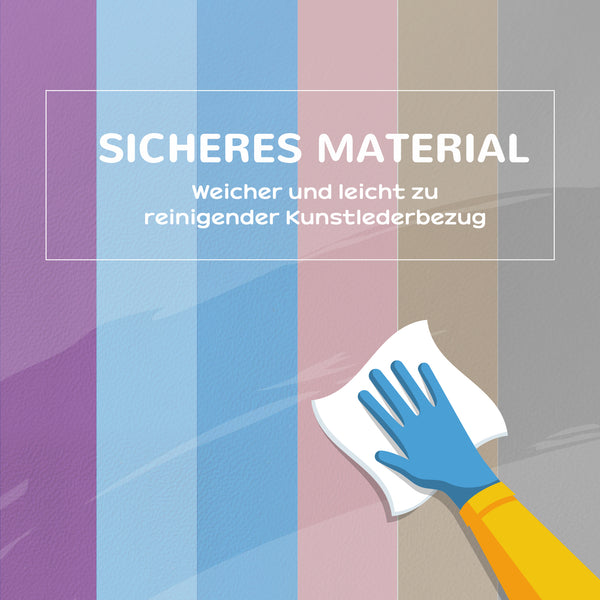 Softbausteine Würfel 12er Set kindersicher für Kleinkinder 1-3 Jahre