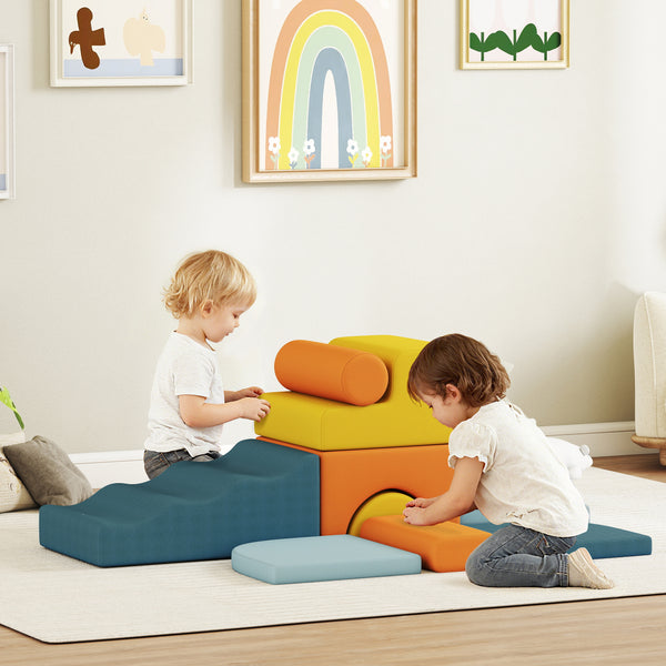 Softbausteine Set für Kleinkinder Indoor 9-teilig aus Schaumstoff