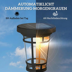 Solar Gartenleuchte Stehleuchte mit Blumentopf für aussen