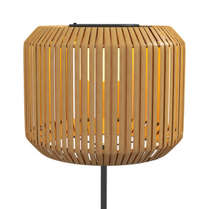 Solar Gartenleuchte LED wetterfest mit Dämmerungssensor Rattan Optik