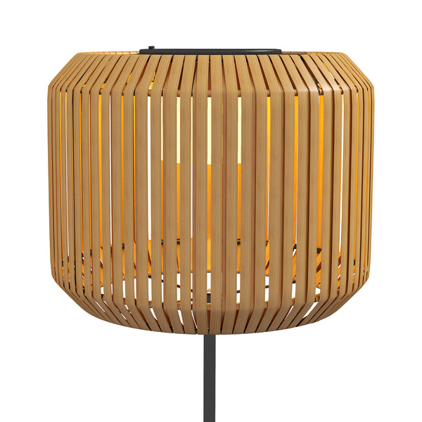 Solar Gartenleuchte LED wetterfest mit Dämmerungssensor Rattan Optik