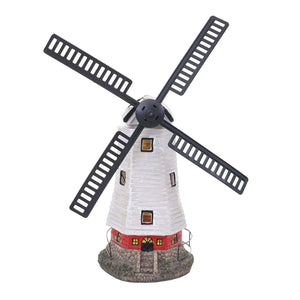Solar LED Windmühle Gartendeko Figur für Innen & Aussen
