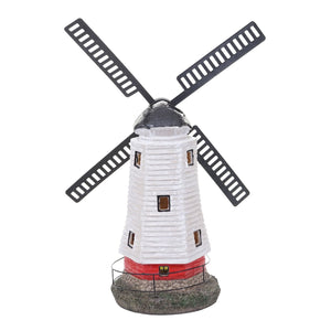 Solar LED Windmühle Gartendeko Figur für Innen & Aussen
