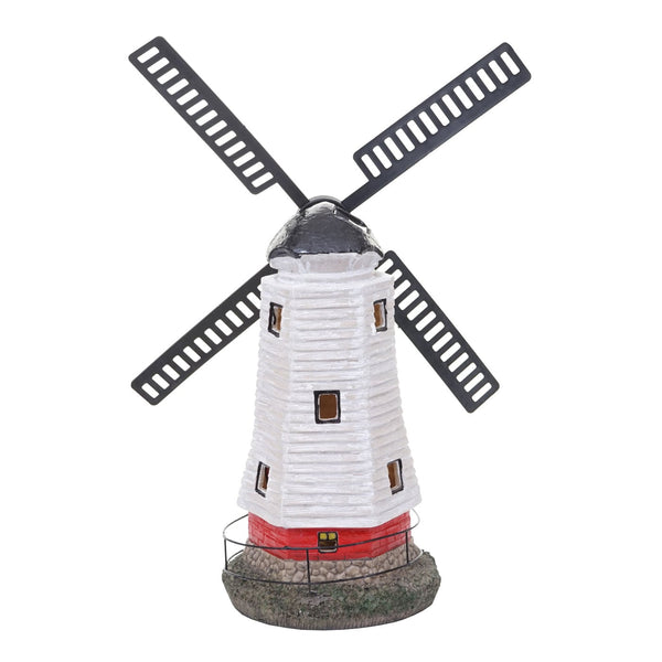 Solar LED Windmühle Gartendeko Figur für Innen & Aussen