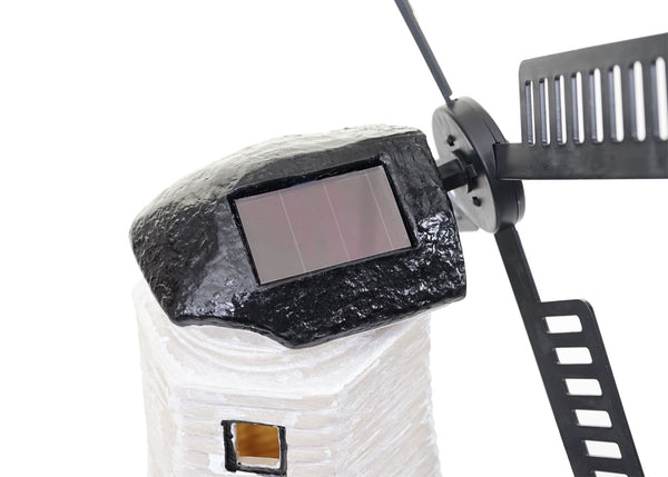 Solar LED Windmühle Gartendeko Figur für Innen & Aussen