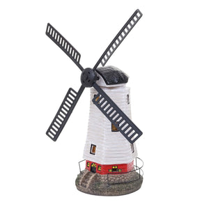 Solar LED Windmühle Gartendeko Figur für Innen & Aussen