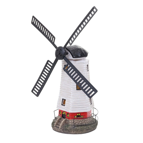 Solar LED Windmühle Gartendeko Figur für Innen & Aussen