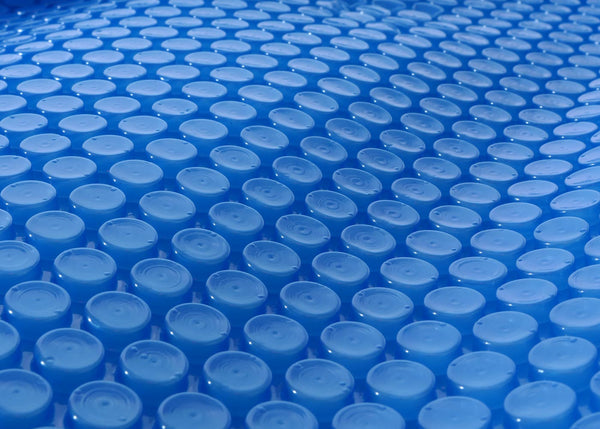 Solar Poolabdeckung oval 7,31x3,65m blau, 400µm Wärmeplane