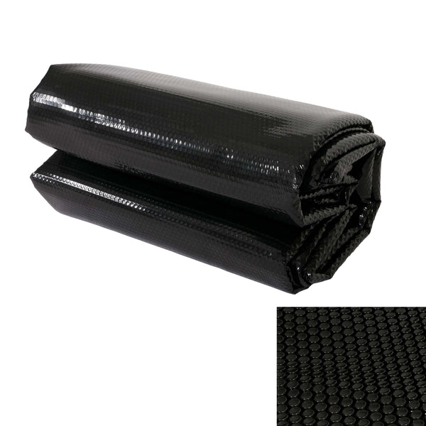 Schwarze Solar Poolabdeckung 6x4m, 400µm, rechteckig, Wärmeschutz