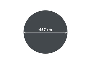 Solar Poolabdeckung rund 4,57m schwarz, 400 µm Wärmeplane