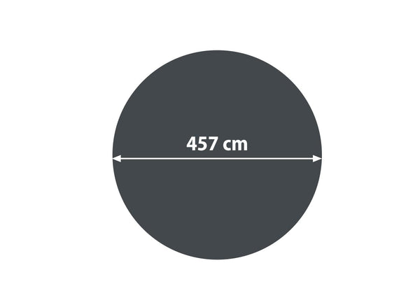 Solar Poolabdeckung rund 4,57m schwarz, 400 µm Wärmeplane
