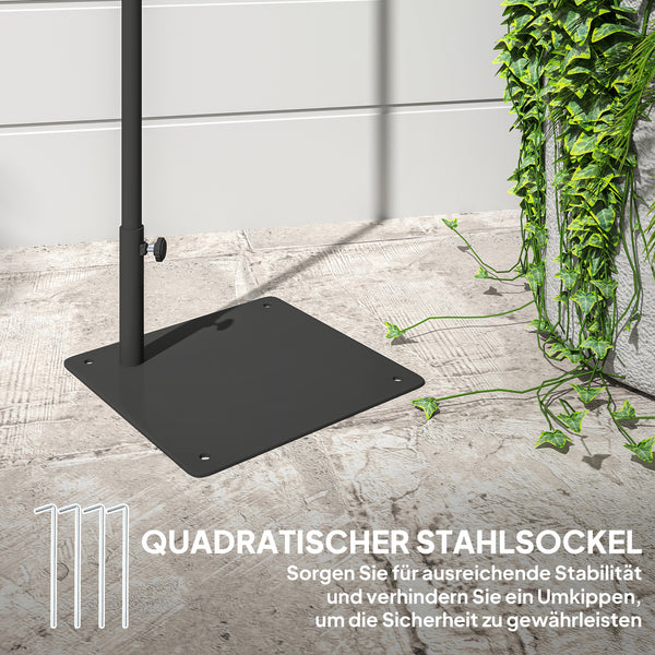 Solar Stehlampe Gartenleuchte Outdoor mit Lichtsensor Rattan Boho