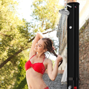 Solardusche Anna 35L Gartendusche mit Thermometer Schwarz