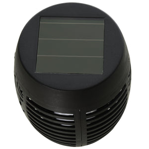 Solarleuchte 4er-Set Ø12x72cm Schwarz