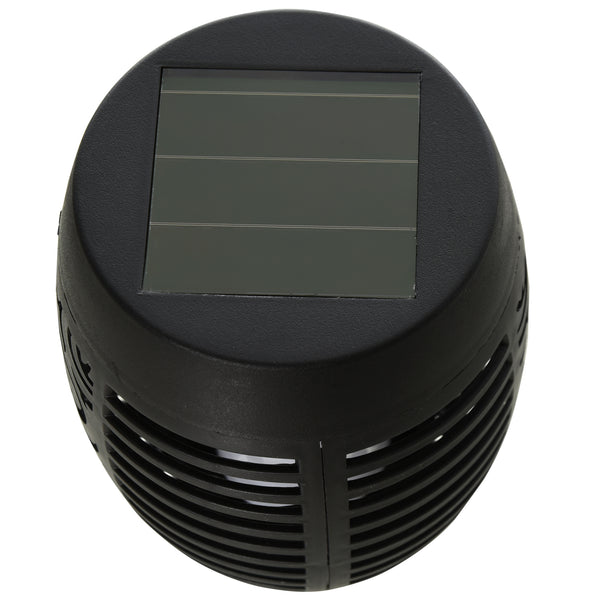 Solarleuchte 4er-Set Ø12x72cm Schwarz