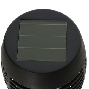 Solarleuchte 4er-Set Ø12x72cm Schwarz