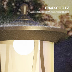 Solarleuchte LED wetterfest mit Automatik für aussen schwarz