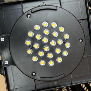 Solarleuchte für aussen mit Rattanoptik und Einschaltautomatik
