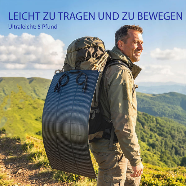 Solarpanel Solarladegerät tragbar Outdoor USB wasserdicht 100W