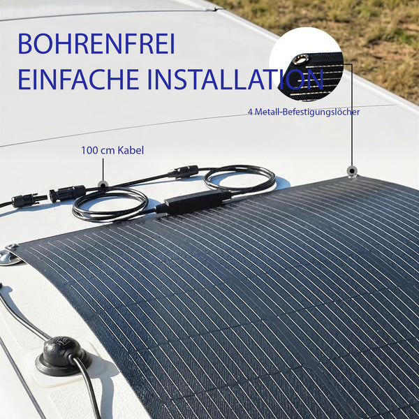 Solarpanel Solarladegerät tragbar Outdoor USB wasserdicht 100W