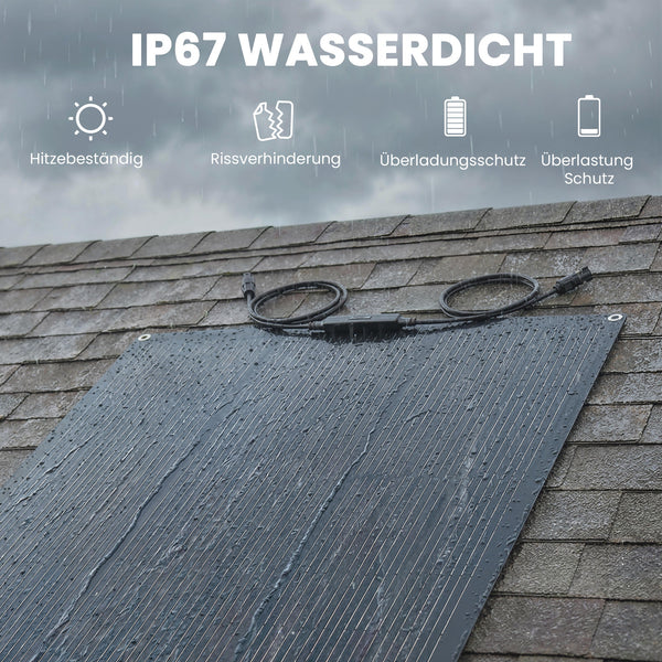 Solarpanel Solarladegerät tragbar Outdoor USB wasserdicht 100W