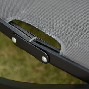 Sonnenliege Gartenliege Relaxliege 2er Set ergonomisch Aluminium