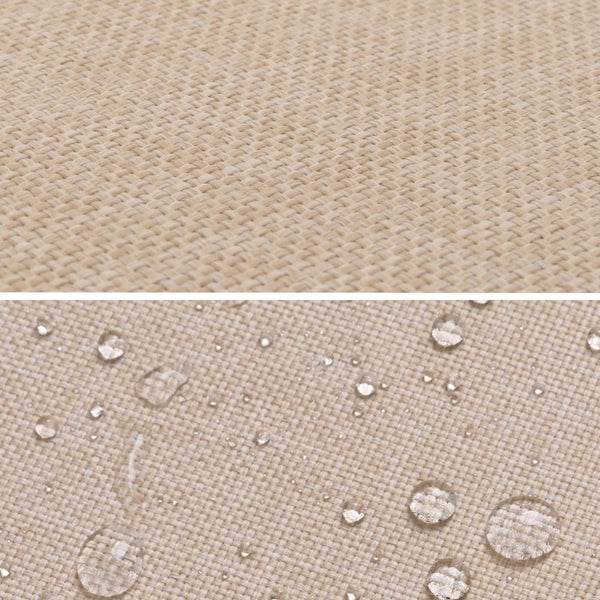 Sonnenliege Gartenliege Relaxliege Akazie Kissen creme-beige