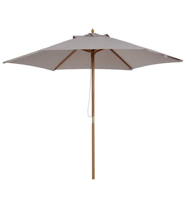 Sonnenschirm Bambus windfest für Balkon Terrasse Garten Ø 250cm