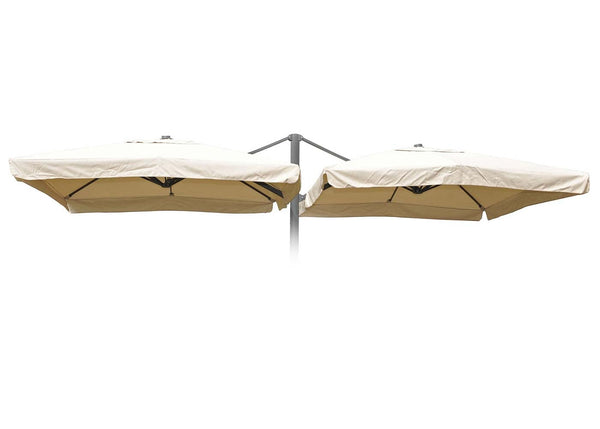 Sonnenschirm Bezug Ersatzbezug 8 Streben 3x3m Polyester mit Flap creme