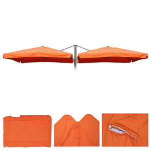 Sonnenschirm Bezug Ersatzbezug 8 Streben 3x3m Polyester mit Flap terracotta