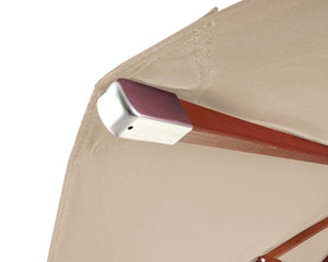 Ersatzbezug Sonnenschirm rund Polyester Gastronomie 4m creme