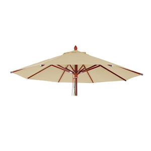 Ersatzbezug Sonnenschirm rund Polyester Gastronomie 4m creme