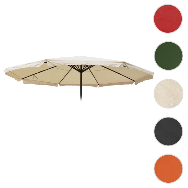 Ersatzbezug Sonnenschirm Volant Polyester Gastronomie 5m creme
