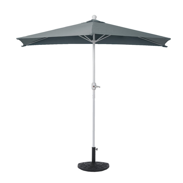 Sonnenschirm halbrund Balkonschirm UV50+ 300cm anthrazit mit Ständer